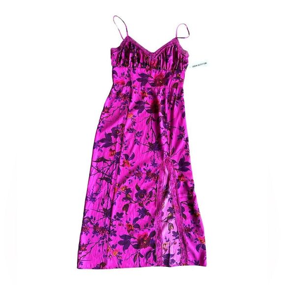 NWT Urban Outfitters Audrey Lace Floral Midi Slip Dress Medium - Picture 1 of 7